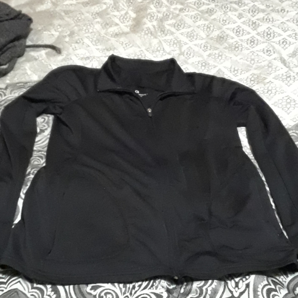 Black gap maternity zip up jacket